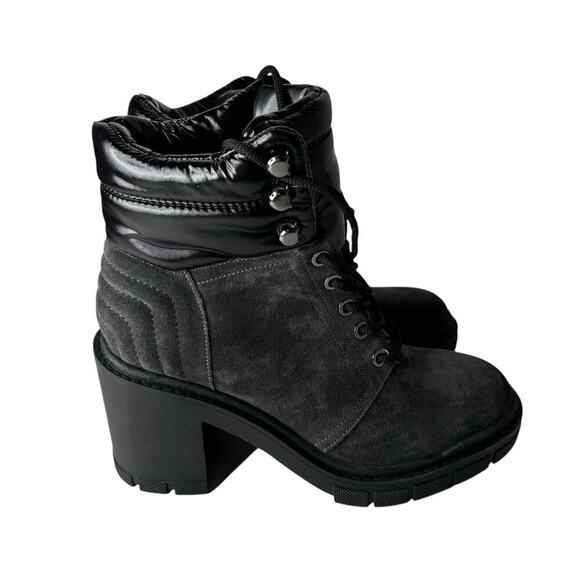 Marc Fisher Velima Lace-Up Booties Black Size 6.5 - Picture 2 of 6